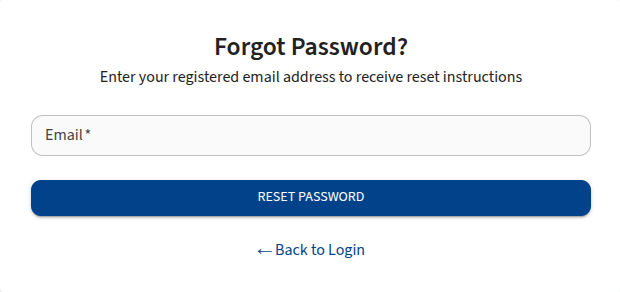 Reset Password